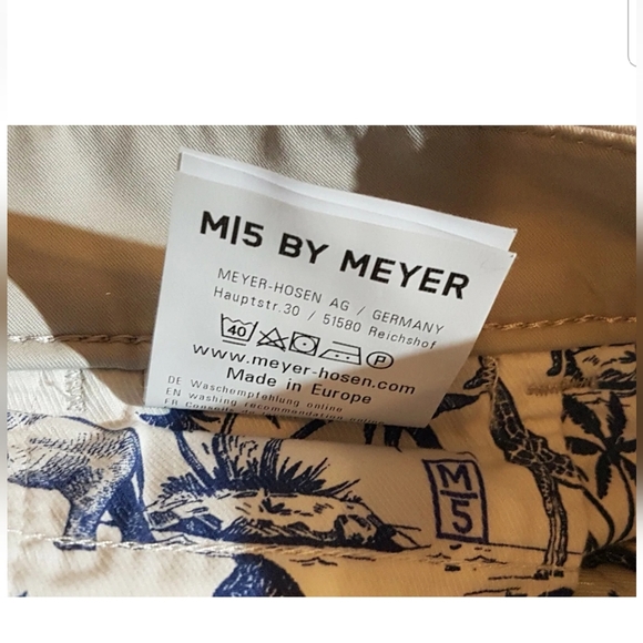 Meyer Pure Organic Cotton Mens M5 Chino Trousers / Size 34W | 32L - Picture 8 of 12